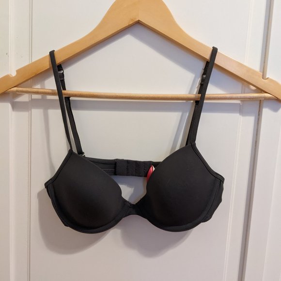 PINK T-Shirt Bra Gray Convertible Lightly Lined 32B - Picture 8 of 9